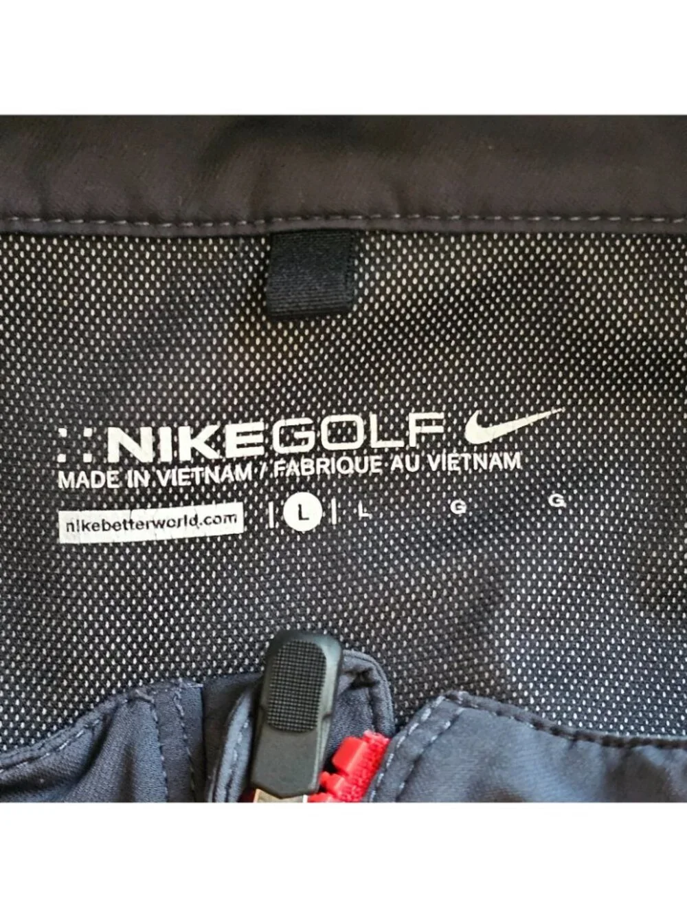 Nike Golf Jacket Mens L Gray Full Zip South Ridge Golf Club Embroidery Pocket - Picture 5 of 12